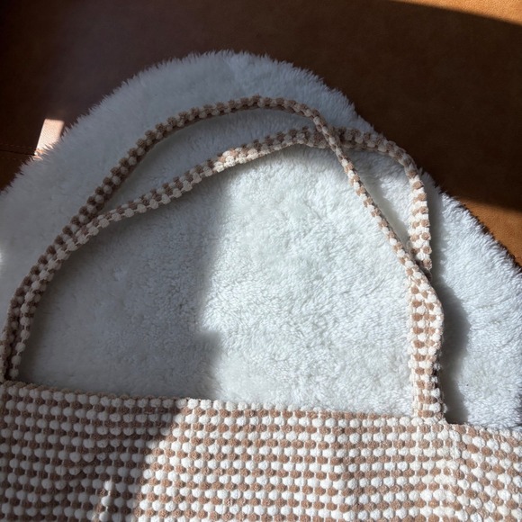 Woven Tote Bag, Crochet‎ Style Knit, Textured, Shoulder Bag - Picture 4 of 6